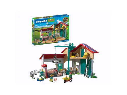 Playmobil® Großer Bauernhof (72160) – Konstruktions-Spielset für tierische Abenteuer