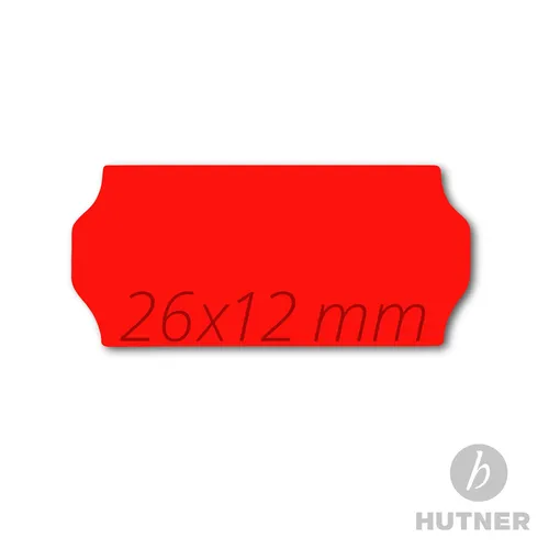 15.000 Preisetiketten Etiketten 26x12mm leuchtrot rot
