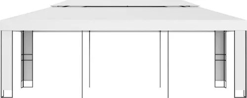 Gartenpavillon Wasserdicht 3x3m in weiß von vidaXL