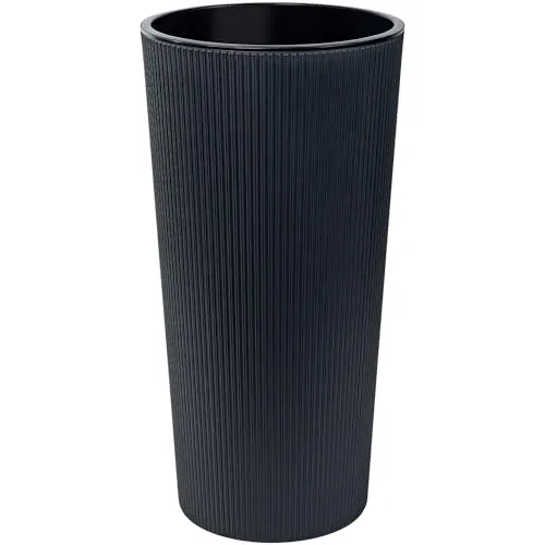 Produktbild KONZEPT Blumentopf mit Einsatz – 75 cm hoch, wetterfest & modern in Anthrazit
