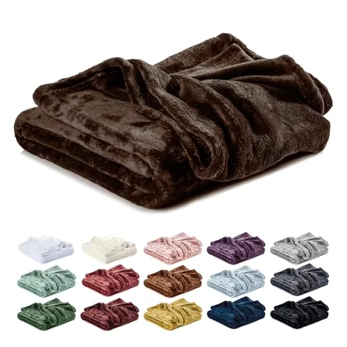 Lavea® Mikrofaser Kuscheldecke in braun von Lavea