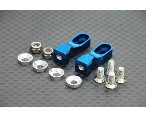 GPM Racing Alu Servo Halter blau für Tamiya TT01 GPMTT024B
