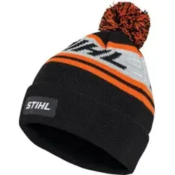 STIHL Mütze POMPON 24 Schwarz/Orange/Grau