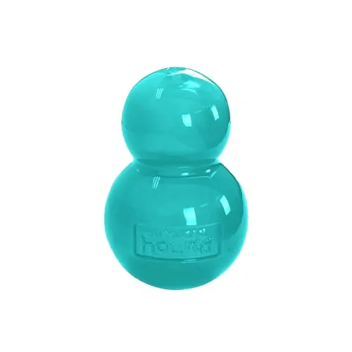 Outward Hound Double-Tuff Interaktives Leckerli-Füller, Kauspielzeug für Hunde, langlebiges Hundespielzeug, mittelgroß, Blau