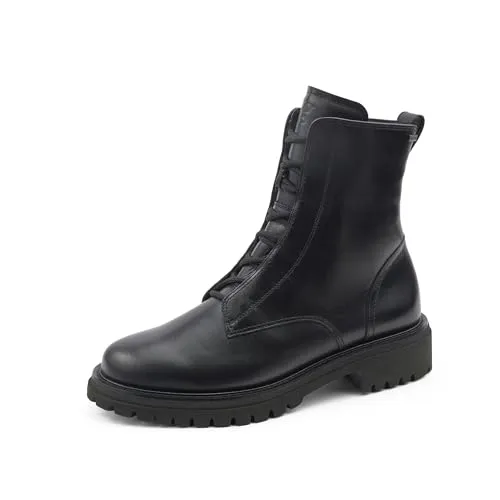 Paul Green Stiefelette Glattleder Schnürstiefelette - Wanderschuhe, hochwertige Glattleder-Schnürstiefelette mit zusätzlichem Reißverschluss für einfachen Einstieg und idealen Herbst-Winterlook.