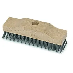 NÖLLE PROFI BRUSH Bürsten- und Pinseltechnik e.K. Nölle PROFI BRUSH Stahldrahtschrubber, 22cm, Drahtbürste aus Sattelholz mit Stielloch, Breite: 22 cm 00321600