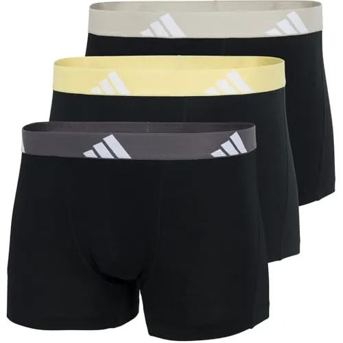 adidas Sportswear Trunk Active Flex Cotton (3-St) Boxershorts für Männer - Bequeme Boxershorts aus 95% Baumwolle für optimalen Tragekomfort, ideal für sportliche Aktivitäten und den Alltag.