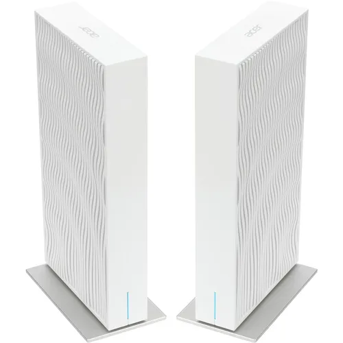 Acer Wi-Fi 7 Mesh Router, Wave 7 - Superschnelle Verbindungen - Router mit Wi-Fi 7 und Multi-Link-Technologie für ultraschnelle, nahtlose Verbindungen. Lebenslanges Trend Micro Sicherheitsabonnement schützt Ihr Heimnetzwerk zuverlässig.