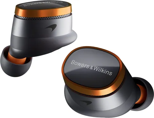 Bowers & Wilkins Pi8 McLaren Edition - Noise Cancelling In-Ear Kopfhörer - Kopfhörer mit Hi-Res-Sound und Bluetooth 5.4, ideal für Musikliebhaber, die perfekten Klang und schnelle Ladezeiten schätzen.