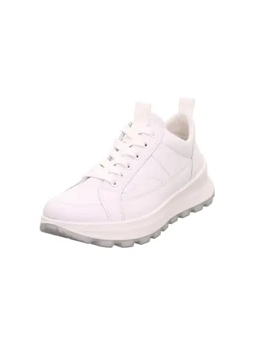 Legero T4 RUN 2-000408-1100 (7.5/bright white) - Sportlicher Damen Sneaker von Legero mit herausnehmbarer Decksohle für individuelle Anpassung. Flexible und rutschhemmende Laufsohle für hohen Tragekomfort im Alltag.