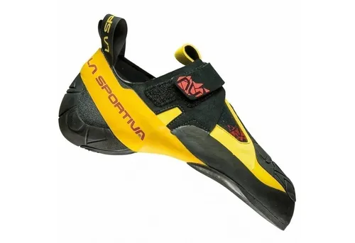 La Sportiva Skwama Kletterschuhe schwarz/gelb 43.5 - Herren Kletterschuhe mit extrem flexibler Vibram XS-Grip2 Sohle für maximale Reibung. Perfekt für technische Kletterbewegungen und hohe Leistungen, sowohl Indoor als auch Outdoor.