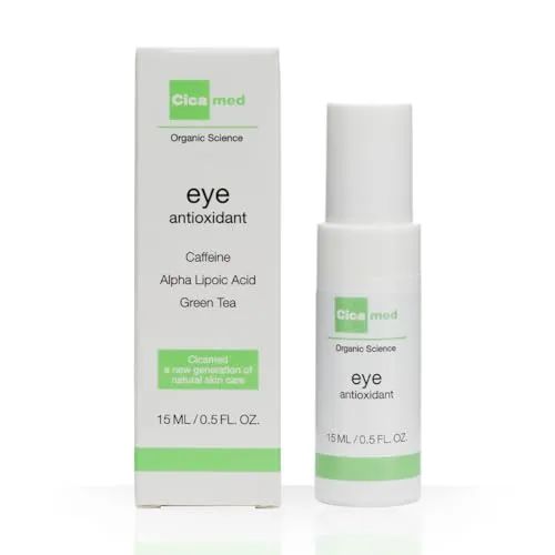 Cicamed Augencreme gegen Augenringe und Schwellungen – Augencreme mit Koffein, Grüntee, Q10 und Vitamin E – Straffendes Augenserum gegen feine Linien und Fältchen – Hergestellt in Schweden – 15 ml
