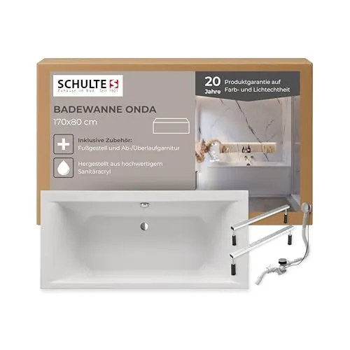 Schulte Badewanne Onda 170x80 cm von Schulte