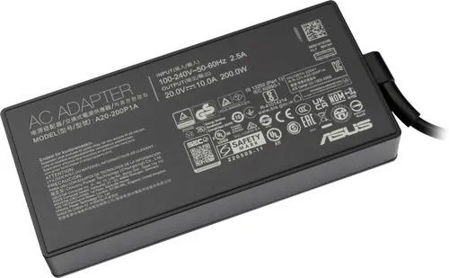 Asus 200 W Notebook-Netzteil 0A001-01120600 - Hochwertiges Original Netzteil für Laptops, bietet zuverlässige Leistung mit 200 W und 10 A für optimale Nutzung.