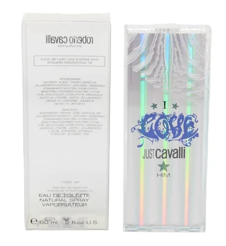 Roberto Cavalli Just Cavalli 1 Him Eau de Toilette 60ml - Herrenparfüm mit einem einzigartigen, sinnlichen Duft, perfekt für selbstbewusste Männer, die ihren Stil unterstreichen wollen.