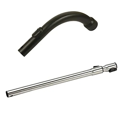 Teleskoprohr & Handgriff für Miele S8 S8340 S 8340 S251i S2511 S4261i S4210 S5520 S5310 S5781 S5 Ecoline Classic C1 Compact C1 C2 Complete C1 C2 C3 Staubsauger mit Einrastunfktion