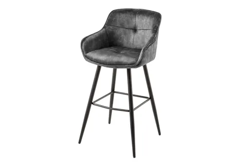 Riess-Ambiente Barhocker EUPHORIA grau/schwarz von Riess-Ambiente