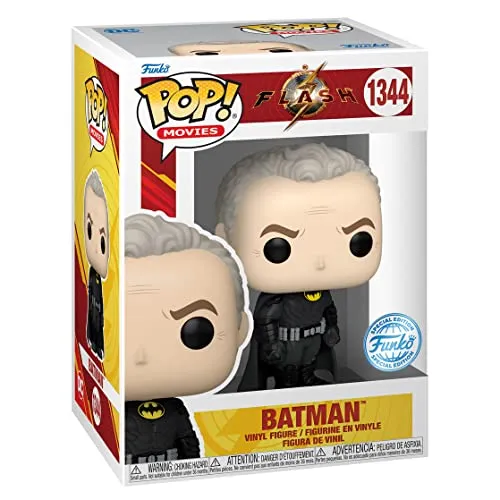 Funko Pop! Movies DC: The Flash - Batman (Keaton) Unmasked (ALT) (PX Exclusive) #1344 Vinyl Figure