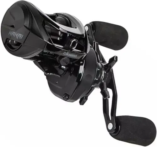 Okuma Hakai DT HDT101-A Baitcastrolle - Angelrolle für Barsch, Hecht und Zander, mit präziser Wurfkontrolle und robustem Design für erfolgreiche Angelausflüge.