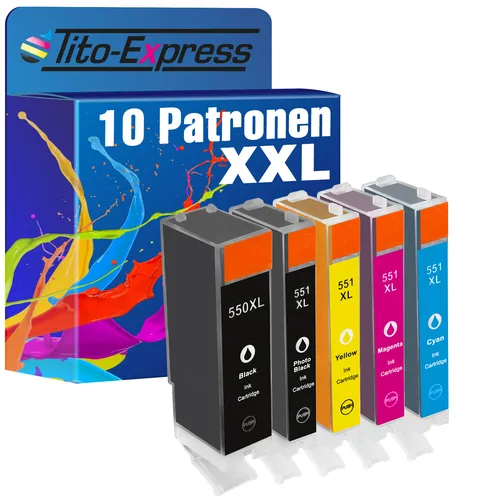 Patronen für PGI-550 CLI-551 XL Canon Pixma IP 8750 IX 6820 IX 6850 10