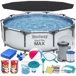 Bestway Rahmengartenpool 305 x 76 cm – 17 in 1 Set