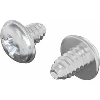 vidaXL Schloss-Schrauben 2 Stk Silber M4 x 5 mm Eisen 864538