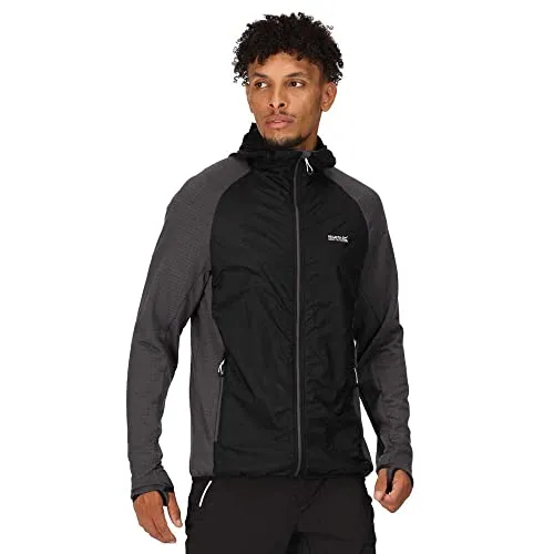 Regatta Highton Lite Hybrid Jacke/Fleecejacke für Herren, Größe:M, Farbe:Schwarz