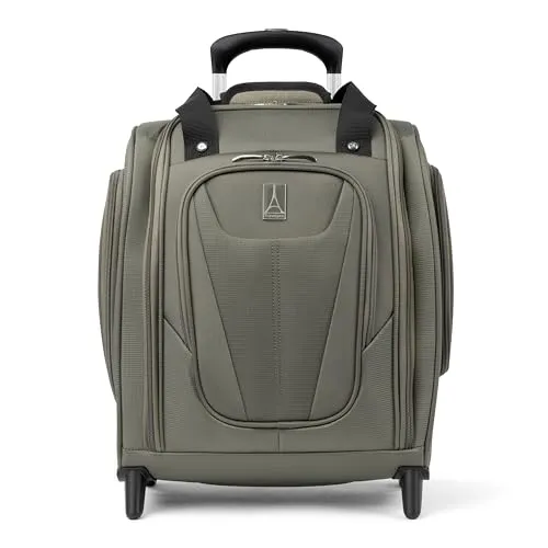 Travelpro Luggage Maxlite 5 Softside, leichtes, rollbares Kabinen-Handgepäck, kompakt, passt unter den Sitz, Upright-Trolley mit 2 Rollen, für Damen und Herren, Schiefergrün, 38 cm