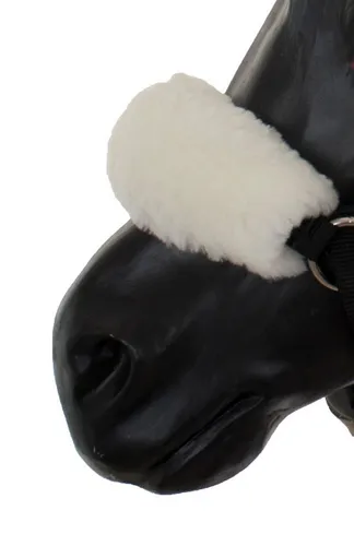 Engel Reitsport Reithalfter Lammfell Halfter Schoner Nasenschoner 28cm, Lammfell