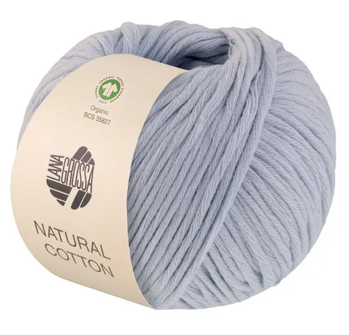 LANA GROSSA NATURAL COTTON Häkelwolle, 80 m (Bio-Baumwollgarn in Millefili-Zwirnung), 50 g