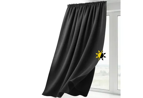 Beautex Verdunkelungsvorhang Verdunkelungsgardine Kräuselband Vorhang blickdicht abdunkelnd (1 St), Kräuselband, verdunkelnd