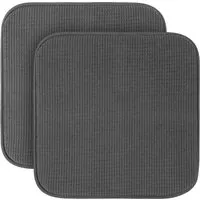Bestlivings Stuhlkissen Struktur Anthrazit 38 x 38 x 3 cm 2er Pack