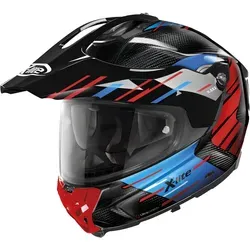 X-Lite X-552 Ultra Carbon Waypoint N-Com Helm - Größe M, schwarz-rot-blau - Motorradhelm mit kratzfestem, ultraweiten Visier und Pinlock® beschlagfreiem Innenvisier für optimalen Fahrkomfort.
