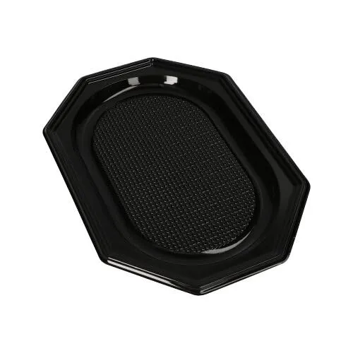 Starpak 100 Servierplatten, PET 34 cm x 25 cm schwarz - Praktische Starpak Servierplatten aus PET, 34 cm x 25 cm, in elegantem Schwarz. Ideal für jede Veranstaltung, robust und leicht zu reinigen.