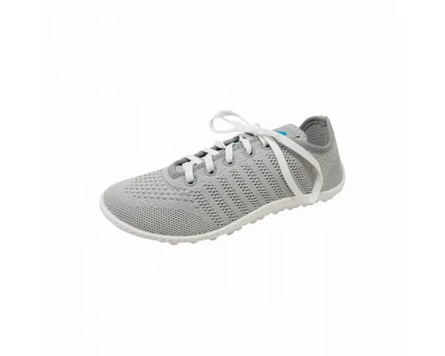 Leguano Barfußschuh grau 44 EU - Sneaker mit natürlichem Laufgefühl, ideal für barfußähnliches Gehen, flexibles Obermaterial und schnürbare Anpassung für optimalen Halt.