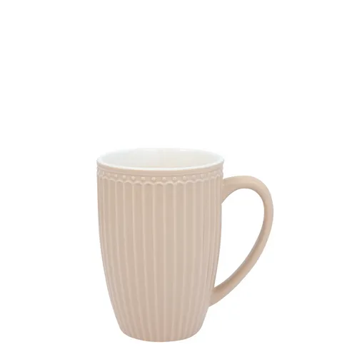 GreenGate Große Tasse Alice in Fudge in beige von GreenGate