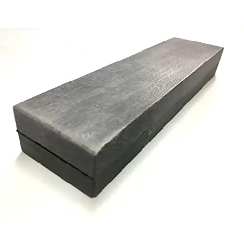 Produktbild Schleifstein Deluxe I Belgischer Brocken und Pyrenäen Stein I 150x40 mm Messer-Schärfer I Natur Kombistein