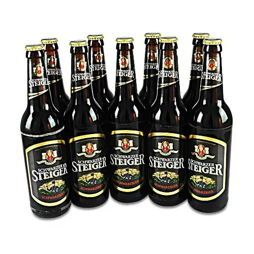 Dresdner Schwarzer Steiger (Schwarzbier / 9 Flaschen à 0,5 l / 5,0 % 4,22€/1l