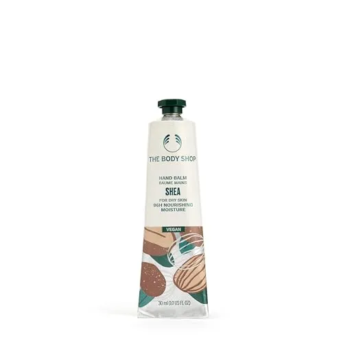 The Body Shop Shea Hand Balm 30 ml - Veganer Handbalsam für trockene Haut, spendet intensive Feuchtigkeit und pflegt die Hände. Ideal für tägliche Anwendung.