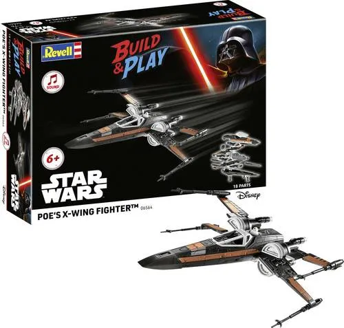 Revell Poe's X-Wing Fighter 06564 - Modellbausätze, detailgetreues Modell des ikonischen Raumschiffs aus Star Wars, ideal für Sammler und Bastler.