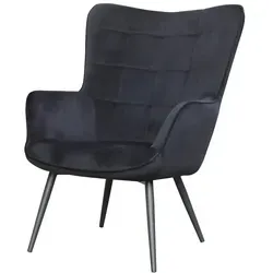 Sessel Uta, Schwarz, 72 cm Breite