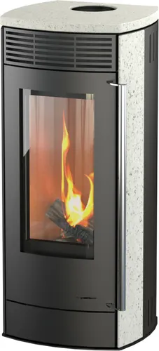Thermia Kaminofen Alpha Limestone schwarz 6 kW - Kaminofen mit 6 kW Heizleistung, elegantes Design aus Limestone, ideal für gemütliche Wärme und stilvolle Akzente in Ihrem Wohnraum.