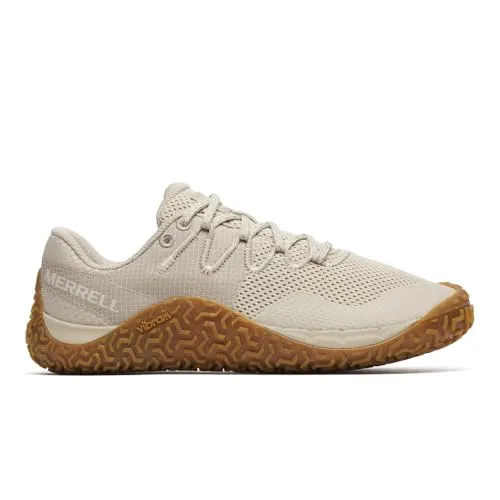 Merrell Damen Trail Glove 7 Schuhe (Größe 37.5, beige) - Laufschuhe - Minimalistischer, frauenspezifischer Barfuß-Trailrunningschuh für maximales, geschütztes Trailgefühl mit robuster, nachhaltiger Bauweise.