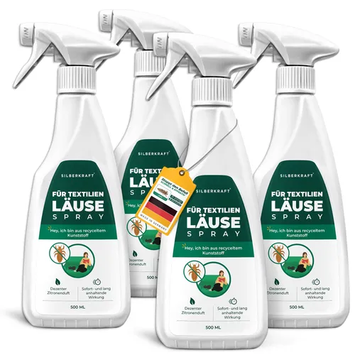 SILBEKRAFT Läusespray - Effektiver Schutz vor Läusen - Läuse & Co: Unser auf Wasserbasis hergestelltes Läusespray mit Geraniol bietet zuverlässigen Schutz auf Textilien, ohne Permethrin. Hergestellt in Deutschland, ressourcenschonend und langanhaltend.