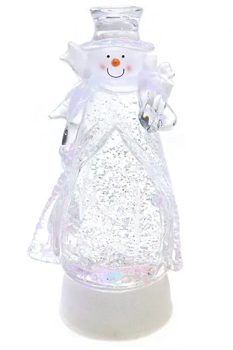 ELLUG Schneekugel Schneekugel mit Regenbogen LED Glitzerantrieb