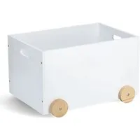 Zeller 13508 Kinder-Spielzeugkiste mit Rollen - Aufbewahrungsboxen: Praktische Spielzeugkiste auf Rollen, ideal für das Kinderzimmer, bietet viel Platz für Spielzeug, Bücher und Kuscheltiere und lässt sich bequem hinterherziehen.
