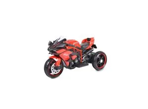 Moni Elektro-Kindermotorrad Ninja - Kinder Elektromotorrad in Rot - Elektro-Motorrad für Kinder ab 3 Jahren, mit LED-Beleuchtung und MP3-Funktion. Hohe Belastbarkeit bis 30 kg und ideal für sicheres Fahren im Freien.