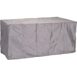 Acamp Premium-Schutzhülle Tisch Oval Grau - Schutzhüllen für Gartenmöbel, aus starkem, wasserdicht beschichtetem Polyester, frostbeständig und mit Aluminium-Ösen für sicheren Halt.