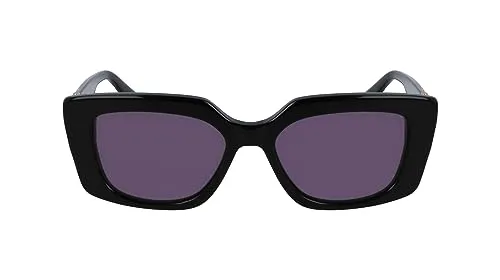 Karl Lagerfeld KL6125S Unisex-Sonnenbrille - Sportbrille in schwarz mit grauen Gläsern, edles Design und UV-Schutz für stilvolle Sonnentage.