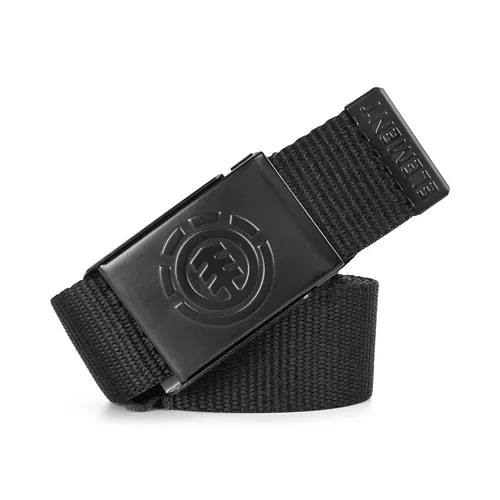 Element Icon Webbing Belt Gürtel, Flint Schwarz, Einheitsgröße - Stoffgürtel, strapazierfähiges Material und vielseitig einsetzbar für jeden Anlass